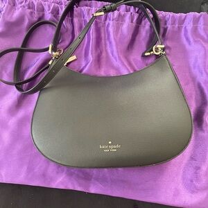 Kate Spade Weston Black Leather Shoulder Bag K8453